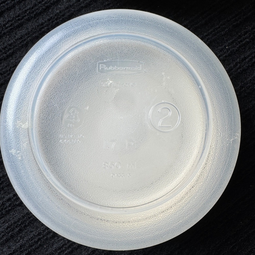 Rubbermaid Servin Saver Food Storage Containers Almond 4pc Set #2 #6 #1 Round - Picture 8 of 16